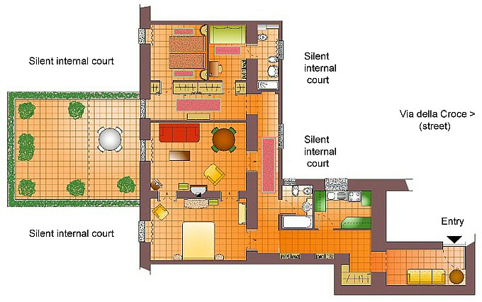 Spanish Steps apartments with terrace floor plans