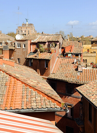 Old Rome Roofs view
