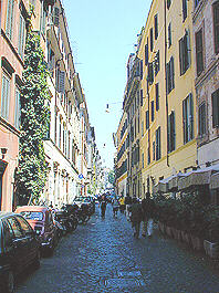 Rome Via Urbana Monti quarter