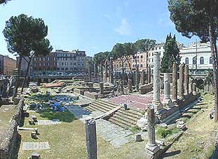 Rome Via Giulia Largo Argentina the Republican Temples of ancient Rome