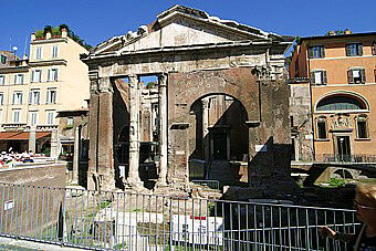 Rome Jewish ghetto the Portico d'Ottavia