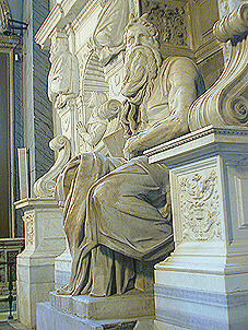 Rome Moses statue by Michaelangelo