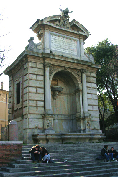 Fountain of Paulus V in Piazza Trilussa